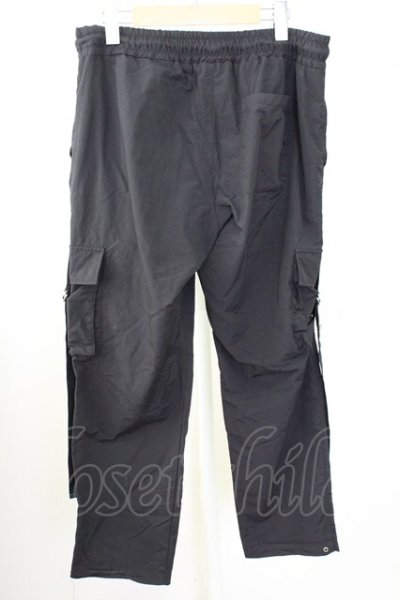 画像2: LEGENDA / ナイロンカーゴパンツ  ブラック T-25-09-11-046-LE-pa-YM-ZT