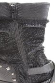 画像6: LOVEHUNTER / クロコスタッズベルトサイドジップアップブーツ 41（約26cm） ブラック T-25-09-11-048-LO-sho-YM-ZT