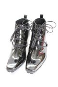 yosuke / レースアップショートブーツ 26cm ブラック T-25-09-11-049-yo-sho-YM-ZT