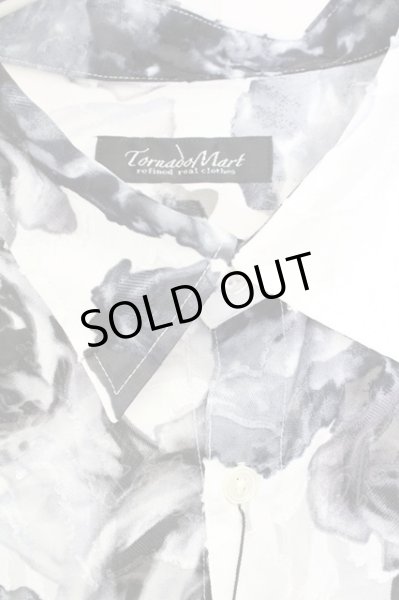 画像3: TORNADO MART / ローズプリントバックスリットシャツ L ホワイト T-25-09-11-006-TO-sh-YM-ZT302 (3)