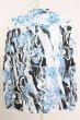 画像2: TORNADO MART / マーブルフラワープリントシャツ LL ブルー T-25-09-11-007-TO-sh-YM-ZT302 (2)