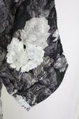 画像4: CIVARIZE / シースルーシフォンジャガードビッグローズシャツ F ブラック T-25-09-11-010-CI-sh-YM-ZT