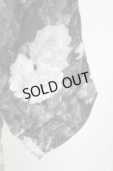 画像4: CIVARIZE / シースルーシフォンジャガードビッグローズシャツ F ブラック T-25-09-11-010-CI-sh-YM-ZT302 (4)