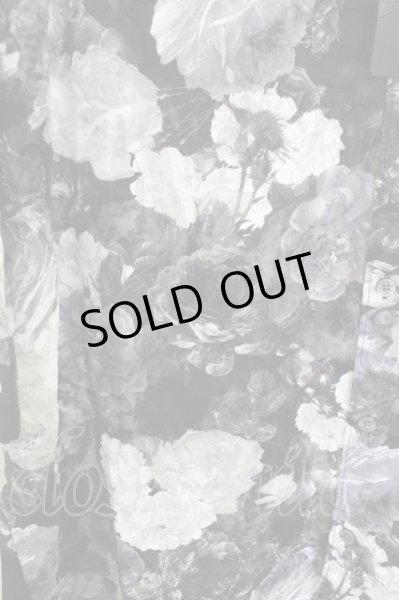 画像5: CIVARIZE / シースルーシフォンジャガードビッグローズシャツ F ブラック T-25-09-11-010-CI-sh-YM-ZT302 (5)