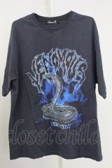 CavariA / ユーズドクルーネックTシャツ 44 ネイビー系 T-25-09-11-002-Ca-to-YM-ZT