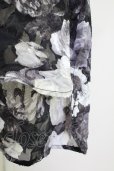 画像6: CIVARIZE / シースルーシフォンジャガードビッグローズシャツ F ブラック T-25-09-11-010-CI-sh-YM-ZT