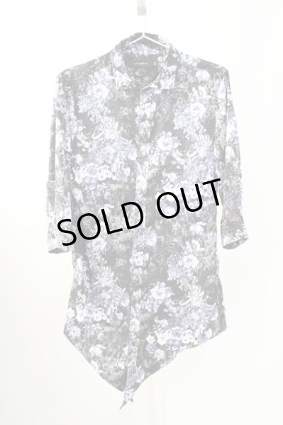 画像1: CIVARIZE / Cunningレース切り替えロングシャツ 46 ブラック T-25-09-11-011-CI-sh-YM-ZT220 (1)