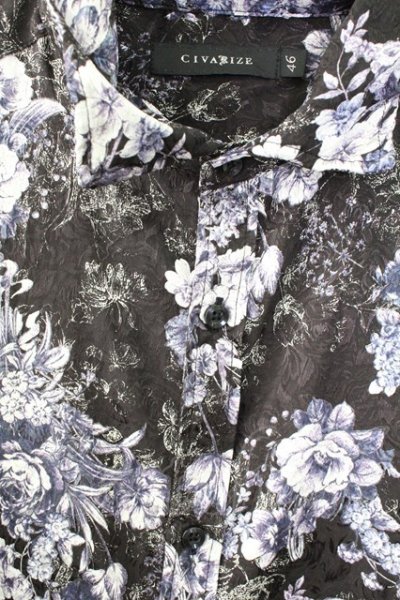 画像3: CIVARIZE / Cunningレース切り替えロングシャツ 46 ブラック T-25-09-11-011-CI-sh-YM-ZT