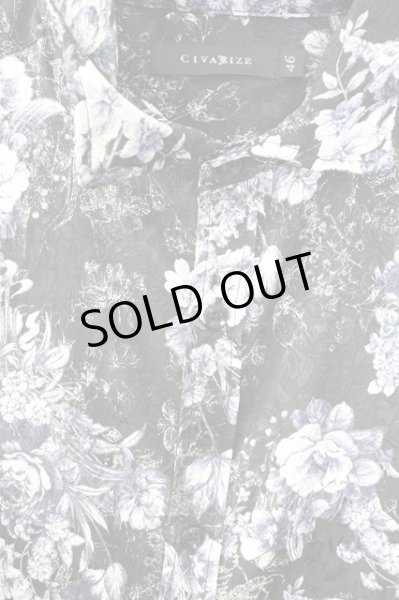 画像3: CIVARIZE / Cunningレース切り替えロングシャツ 46 ブラック T-25-09-11-011-CI-sh-YM-ZT220 (3)