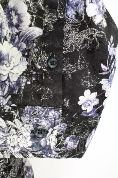 画像4: CIVARIZE / Cunningレース切り替えロングシャツ 46 ブラック T-25-09-11-011-CI-sh-YM-ZT