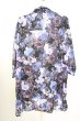 画像2: CIVARIZE / シースルーシフォンジャガードビッグローズシャツ F ブルー T-25-09-11-012-CI-sh-YM-ZT220 (2)