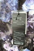 画像7: CIVARIZE / シースルーシフォンジャガードビッグローズシャツ F ブルー T-25-09-11-012-CI-sh-YM-ZT