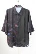 画像1: NO ID. BLACK / ーフスリーブレイヤードBIGシャツ ONE ブラック T-25-09-11-014-NO-sh-YM-ZT (1)