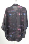 画像2: NO ID. BLACK / ーフスリーブレイヤードBIGシャツ ONE ブラック T-25-09-11-014-NO-sh-YM-ZT (2)