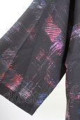 画像4: NO ID. BLACK / ーフスリーブレイヤードBIGシャツ ONE ブラック T-25-09-11-014-NO-sh-YM-ZT