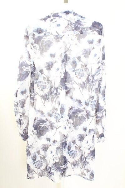 画像2: CIVARIZE / Seem ロングシフォンシャツ 46 ブルー T-25-09-11-015-CI-sh-YM-ZT