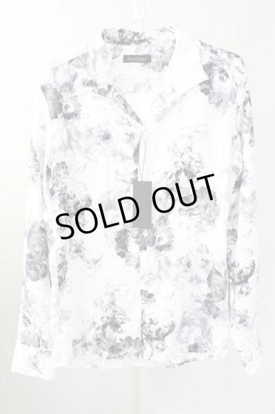 画像1: TORNADO MART / スモークフラワープリントシャツ LL ホワイト T-25-09-11-016-TO-sh-YM-ZT (1)