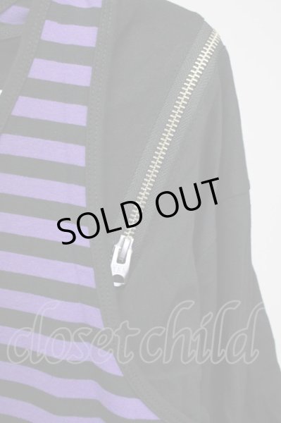 画像3: CIVARIZE / CraziestパンクロンT＆ボーダータンク2Pセット 44 ブラックｘパープル T-25-09-25-019-CI-to-YM-ZT053 (3)