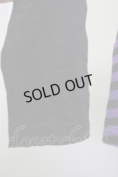 画像6: CIVARIZE / CraziestパンクロンT＆ボーダータンク2Pセット 44 ブラックｘパープル T-25-09-25-019-CI-to-YM-ZT053 (6)