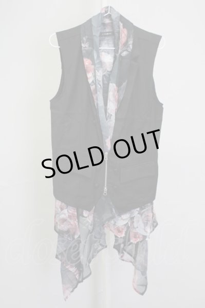 画像1: CIVARIZE / ジップアップナポレオンベスト 44 ブラック T-25-09-25-020-CI-to-YM-ZT053 (1)