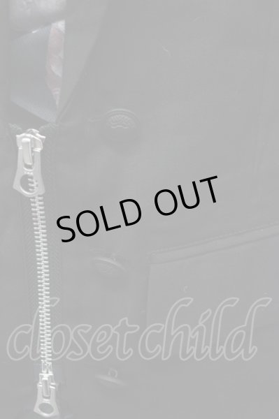 画像4: CIVARIZE / ジップアップナポレオンベスト 44 ブラック T-25-09-25-020-CI-to-YM-ZT053 (4)