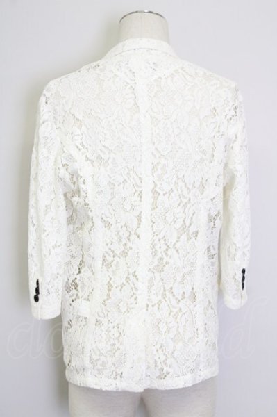 画像2: CIVARIZE / Gimlet 総レース6分袖テーラードジャケット 44 ホワイト T-25-09-25-022-CI-ja-YM-ZT054 (2)