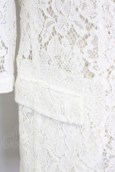 画像5: CIVARIZE / Gimlet 総レース6分袖テーラードジャケット 44 ホワイト T-25-09-25-022-CI-ja-YM-ZT054 (5)