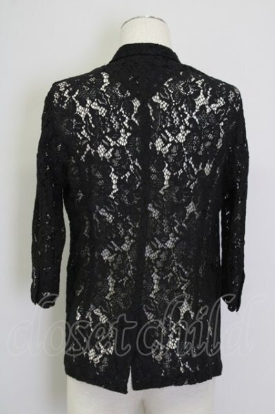 画像2: CIVARIZE / Gimlet 総レース6分袖テーラードジャケット 44 ブラック T-25-09-25-023-CI-ja-YM-ZT054 (2)