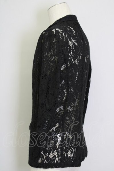 画像3: CIVARIZE / Gimlet 総レース6分袖テーラードジャケット 44 ブラック T-25-09-25-023-CI-ja-YM-ZT054 (3)