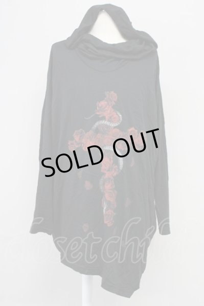 画像1: CIVARIZE / ボリュームネックカットソー F ブラック T-25-09-25-024-CI-to-YM-ZT054 (1)