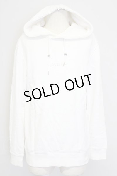 画像1: LOVELESS / メタリックロゴフーディー 1 ホワイト T-25-09-25-027-LO-to-YM-ZT054 (1)