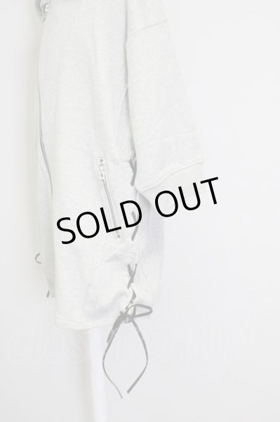 画像3: CIVARIZE / Exceed 7分袖レースアップライダースパーカー 44 グレー T-25-09-25-028-CI-to-YM-ZT140 (3)