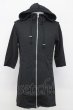 画像1: CIVARIZE / ローズスカル接合半袖ロングパーカー 44 ブラック T-25-09-25-029-CI-to-YM-ZT (1)