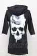 画像2: CIVARIZE / ローズスカル接合半袖ロングパーカー 44 ブラック T-25-09-25-029-CI-to-YM-ZT (2)