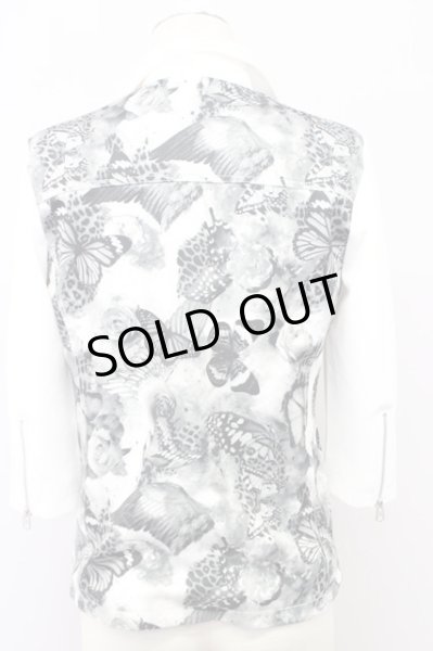 画像2: CIVARIZE / Sacrifice 7分袖切り替えポンチライダース 44 ホワイト T-25-09-25-030-CI-ja-YM-ZT054 (2)