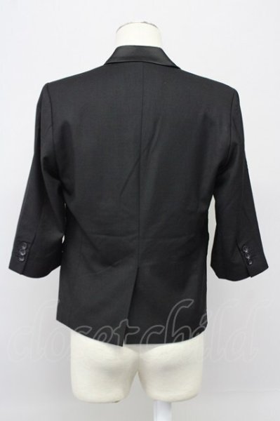 画像2: CIVARIZE / Method切り替えTR5分袖テーラードジャケット 44 ブラック T-25-09-25-031-CI-ja-YM-ZT053 (2)