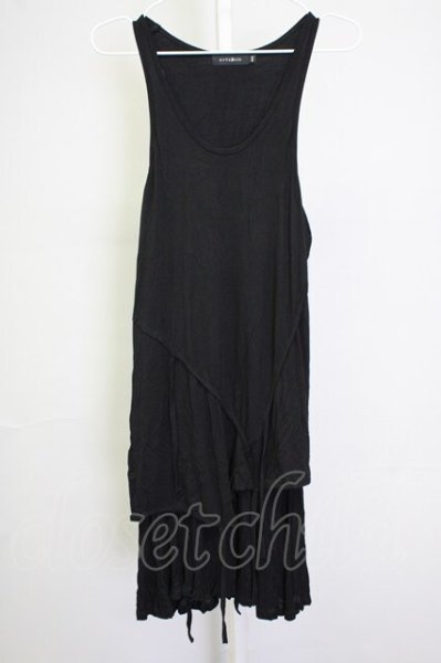 画像1: CIVARIZE / ドレープフェイクレイヤードタンクトップ 44 ブラック T-25-09-25-004-CI-to-YM-ZT (1)