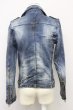 画像2: CIVARIZE / 汚し加工デニムライダースジャケット 44 インディゴ T-25-09-25-033-CI-ja-YM-ZT (2)
