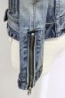 画像3: CIVARIZE / 汚し加工デニムライダースジャケット 44 インディゴ T-25-09-25-033-CI-ja-YM-ZT (3)
