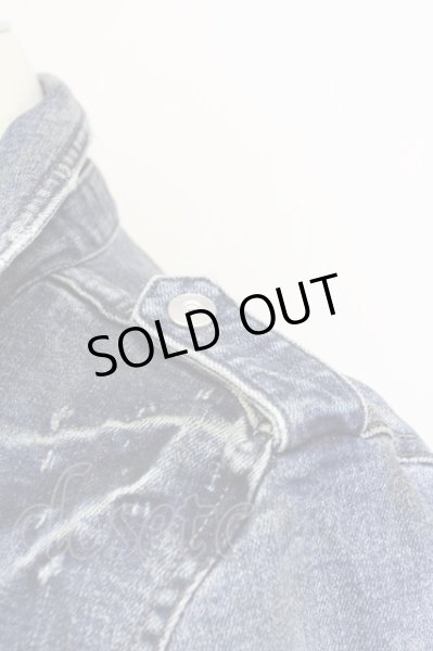 画像4: CIVARIZE / 汚し加工デニムライダースジャケット 44 インディゴ T-25-09-25-033-CI-ja-YM-ZT140 (4)