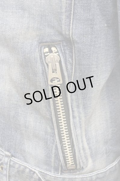 画像5: CIVARIZE / 汚し加工デニムライダースジャケット 44 インディゴ T-25-09-25-033-CI-ja-YM-ZT140 (5)