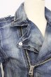 画像6: CIVARIZE / 汚し加工デニムライダースジャケット 44 インディゴ T-25-09-25-033-CI-ja-YM-ZT (6)