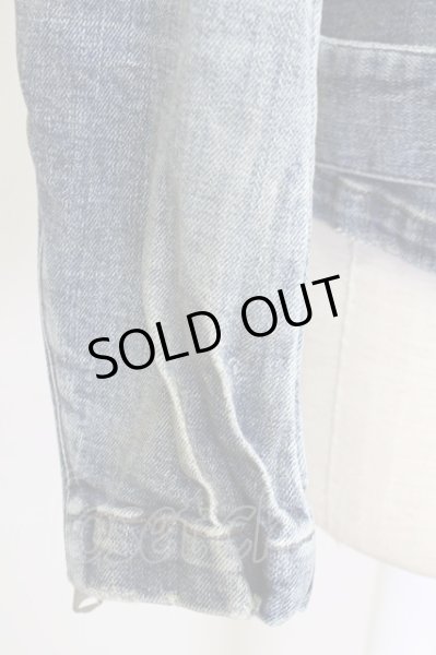 画像8: CIVARIZE / 汚し加工デニムライダースジャケット 44 インディゴ T-25-09-25-033-CI-ja-YM-ZT140 (8)