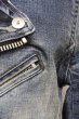 画像9: CIVARIZE / 汚し加工デニムライダースジャケット 44 インディゴ T-25-09-25-033-CI-ja-YM-ZT (9)