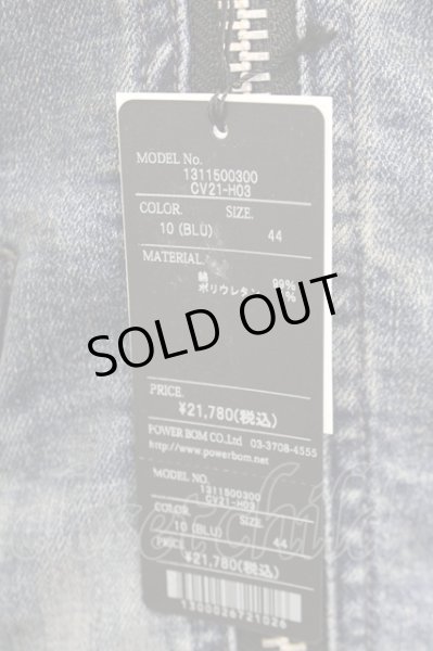 画像10: CIVARIZE / 汚し加工デニムライダースジャケット 44 インディゴ T-25-09-25-033-CI-ja-YM-ZT140 (10)