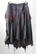 画像1: CIVARIZE / Raderレイヤードスカートパンツ F ブラックｘレッド T-25-09-25-039-CI-pa-YM-ZT (1)