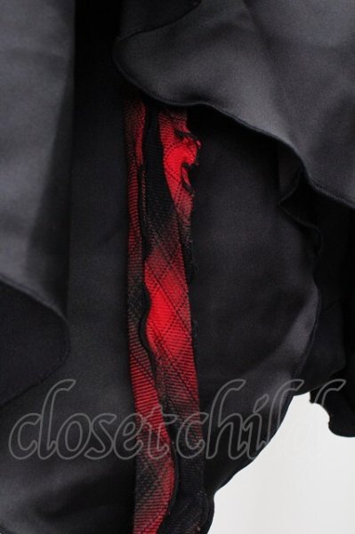 画像4: CIVARIZE / Raderレイヤードスカートパンツ F ブラックｘレッド T-25-09-25-039-CI-pa-YM-ZT048 (4)