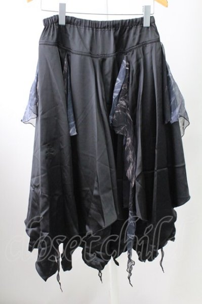 画像1: CIVARIZE / レイヤードワイドパンツ F ブラック T-25-09-25-041-CI-pa-YM-ZT (1)