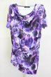 画像1: CIVARIZE / Finder フラワー総柄ドレープロングTシャツ 44 パープル T-25-09-25-006-CI-ts-YM-ZT (1)