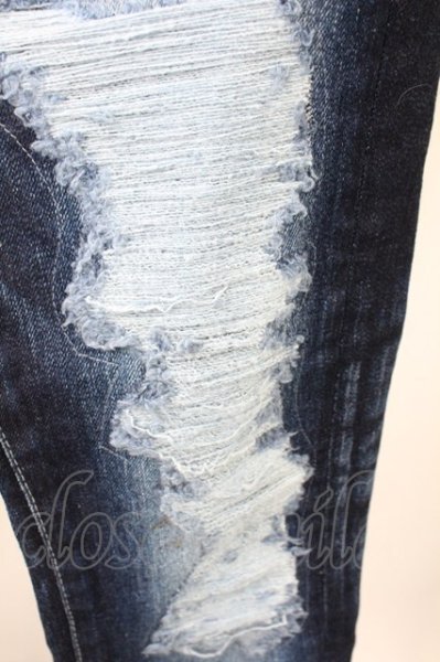 画像5: CIVARIZE / スパンコールリメイク加工スキニーデニムパンツ 42 インディゴｘパープル T-25-09-25-044-CI-pa-YM-ZT048 (5)